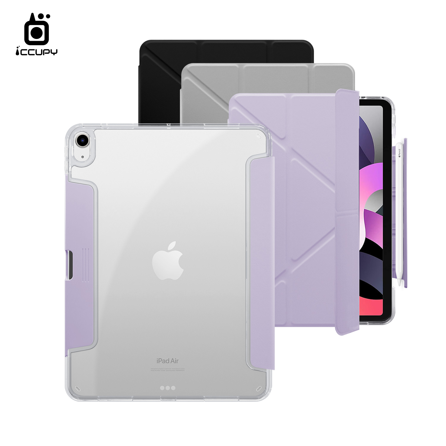 【iCCUPY黑占盾For iPad】黑占盾平板HD系列-隱藏式抽屜筆槽(共三色) For iPad Air (2020)第4代 10.9吋