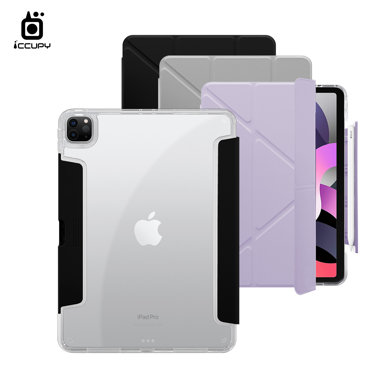 【iCCUPY黑占盾For iPad】黑占盾平板HD系列-隱藏式抽屜筆槽(共三色) For iPad Pro (2021) 11吋