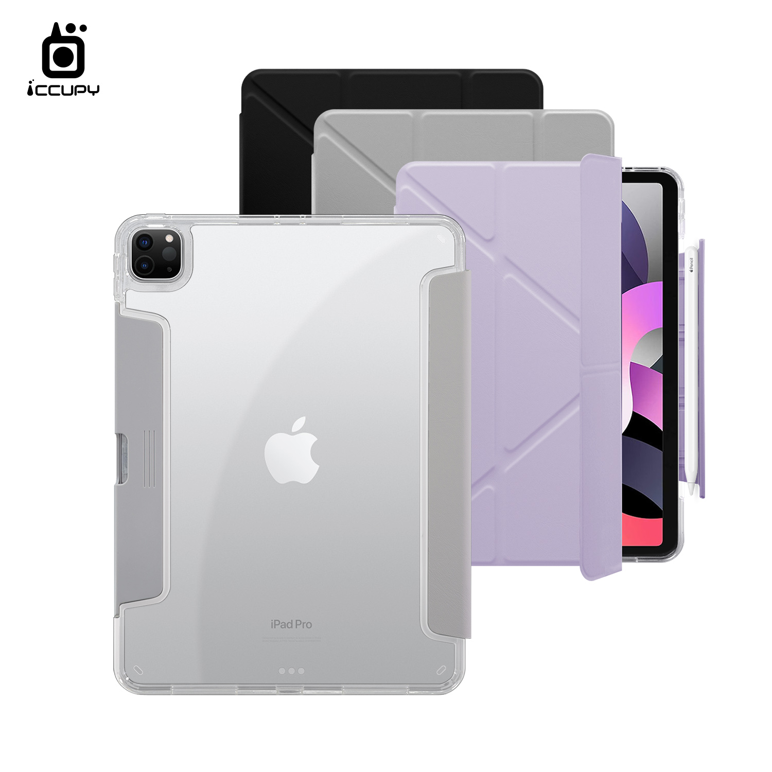 【iCCUPY黑占盾For iPad】黑占盾平板HD系列-隱藏式抽屜筆槽(共三色) For iPad Pro (2020) 11吋
