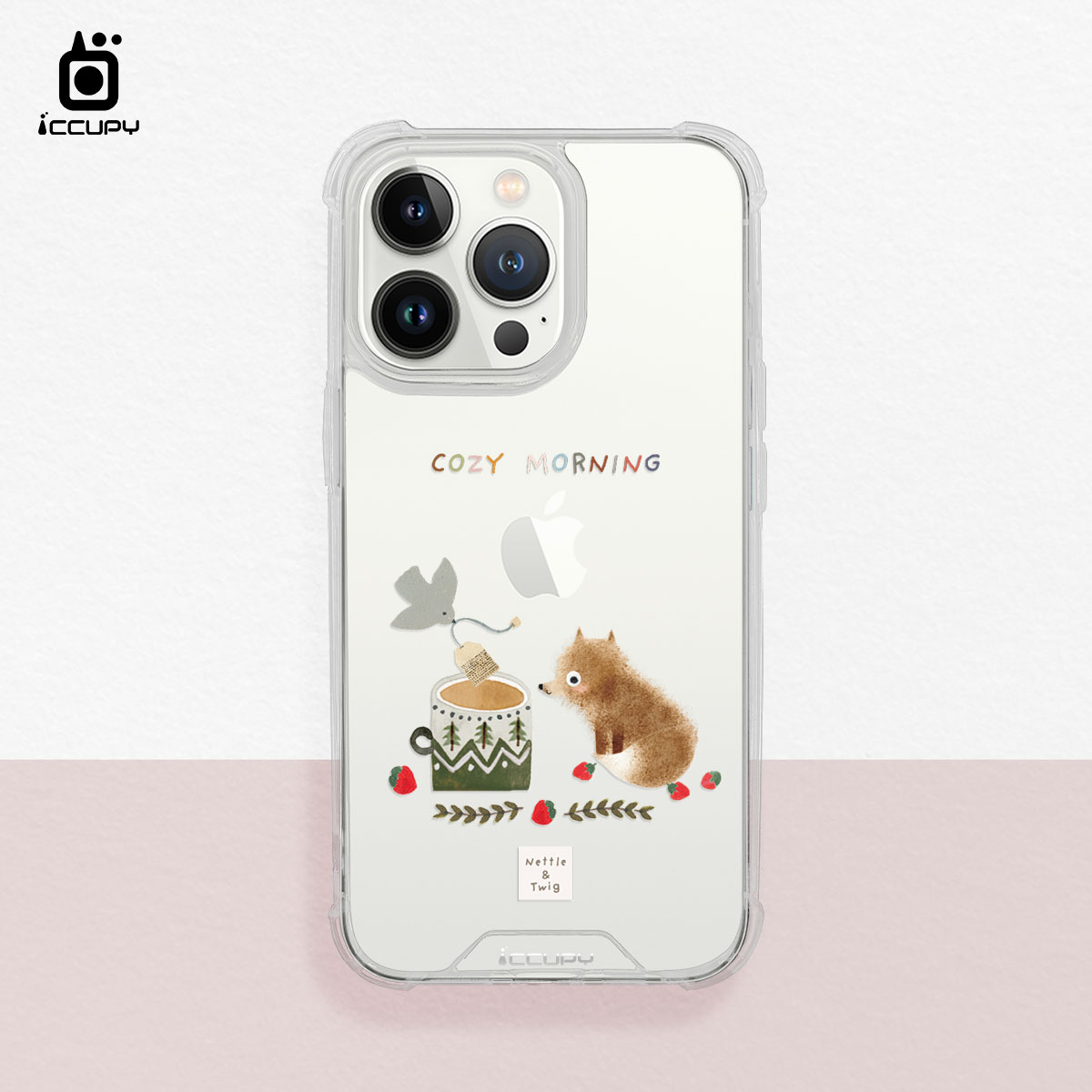 【森森物語｜鄉村午茶】IQ CASE 角粒殼 For iPhone 13 Pro Max-黑占iCCUPY