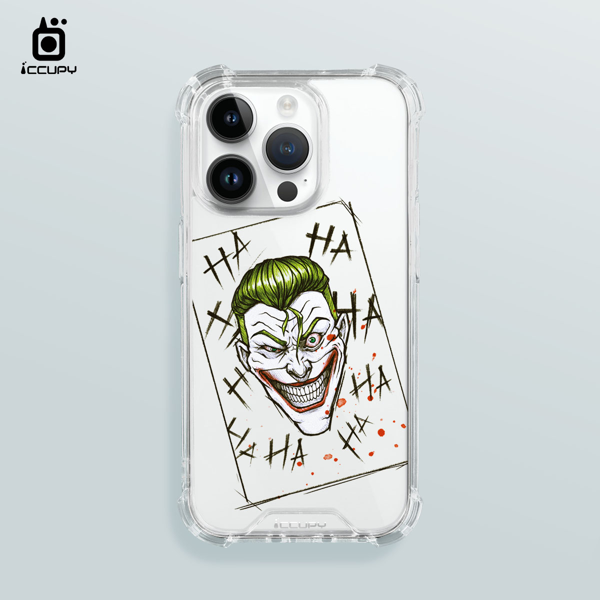 【淨恆HERMAN｜小丑】IQ CASE 角粒殼 For iPhone 14 Pro-黑占iCCUPY