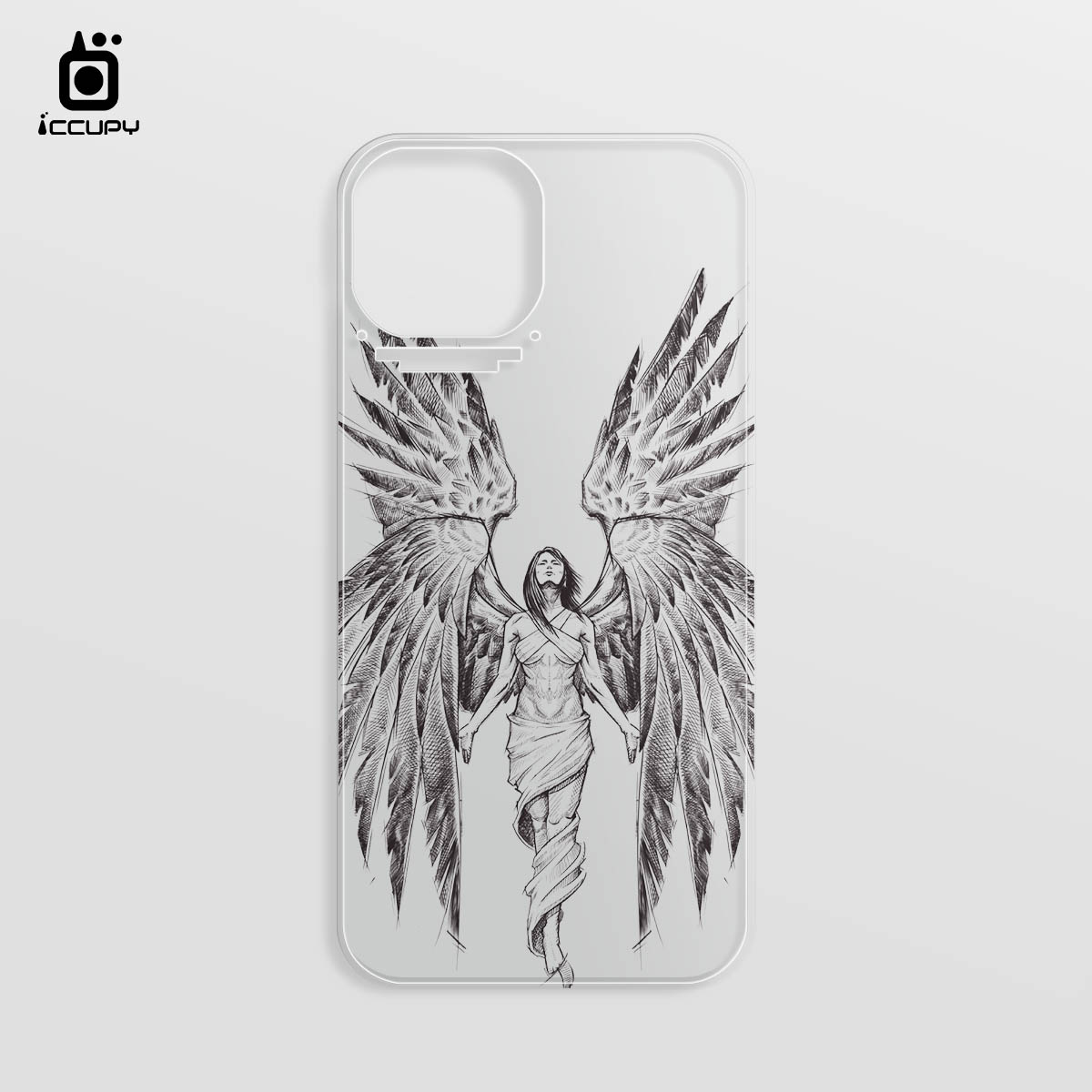 【淨恆HERMAN｜天使】iCCUPY黑占盾專用透明背板(無外殼)  For iPhone 13