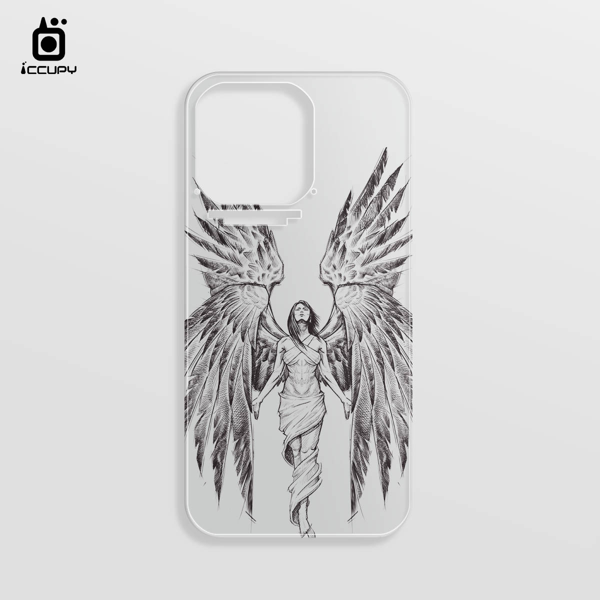【淨恆HERMAN｜天使】iCCUPY黑占盾專用透明背板(無外殼)  For iPhone 13 Pro