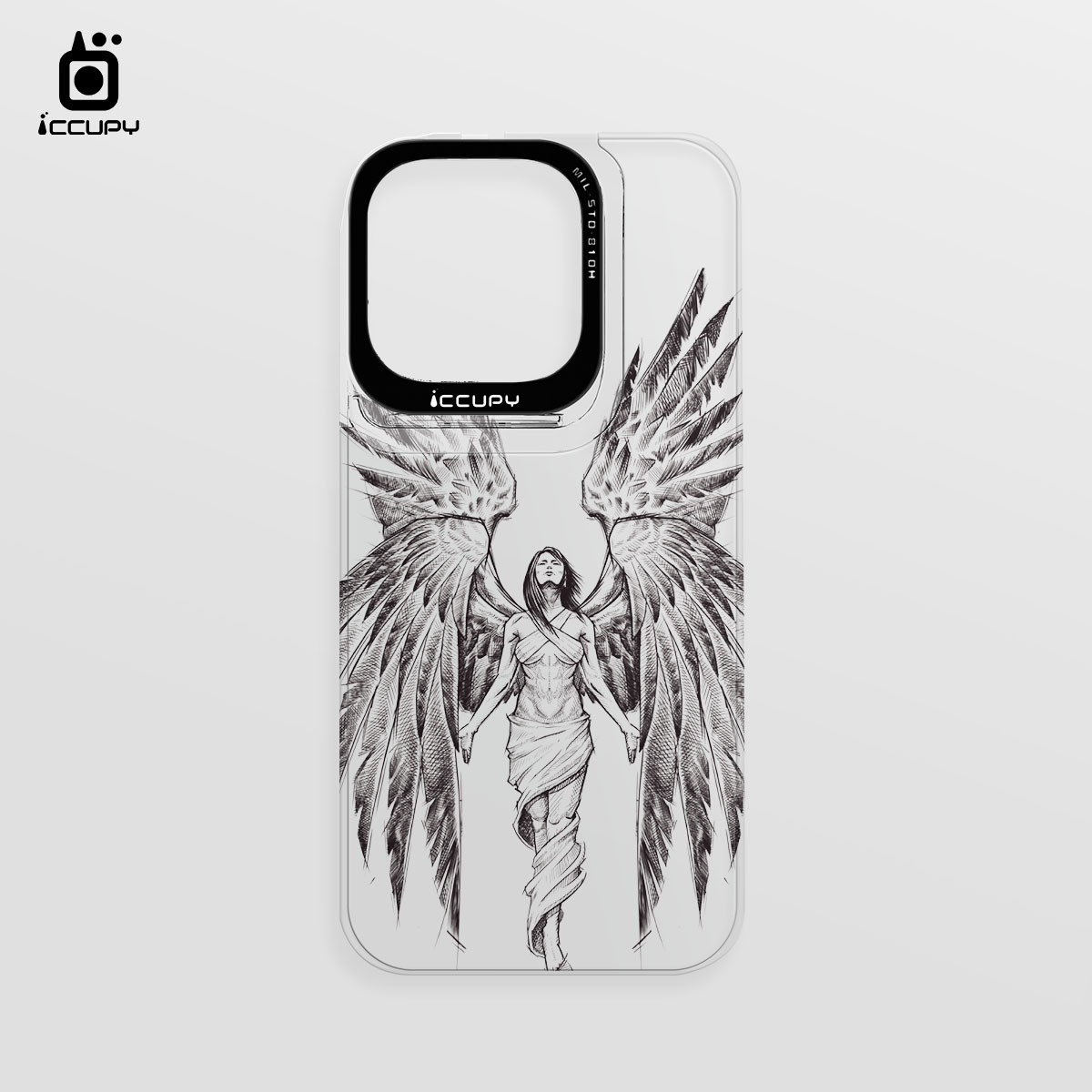 【淨恆HERMAN｜天使】iCCUPY黑占盾專用透明背板(無外殼)  For iPhone 14 Pro