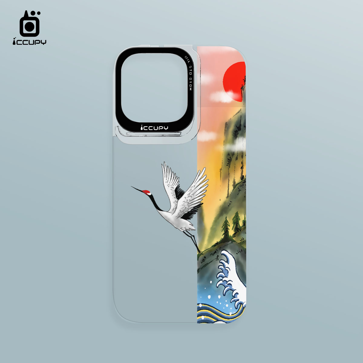 【淨恆HERMAN｜山海與鶴】iCCUPY黑占盾專用透明背板(無外殼)  For iPhone 14 Pro Max