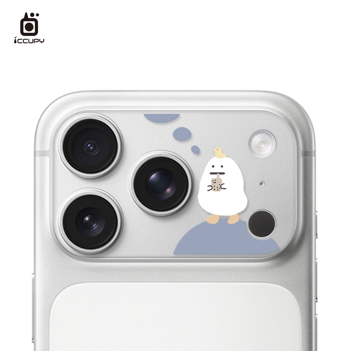 【懶懶怪｜幸福】9H霧面彩繪鏡頭底座貼 For iPhone 17 Pro