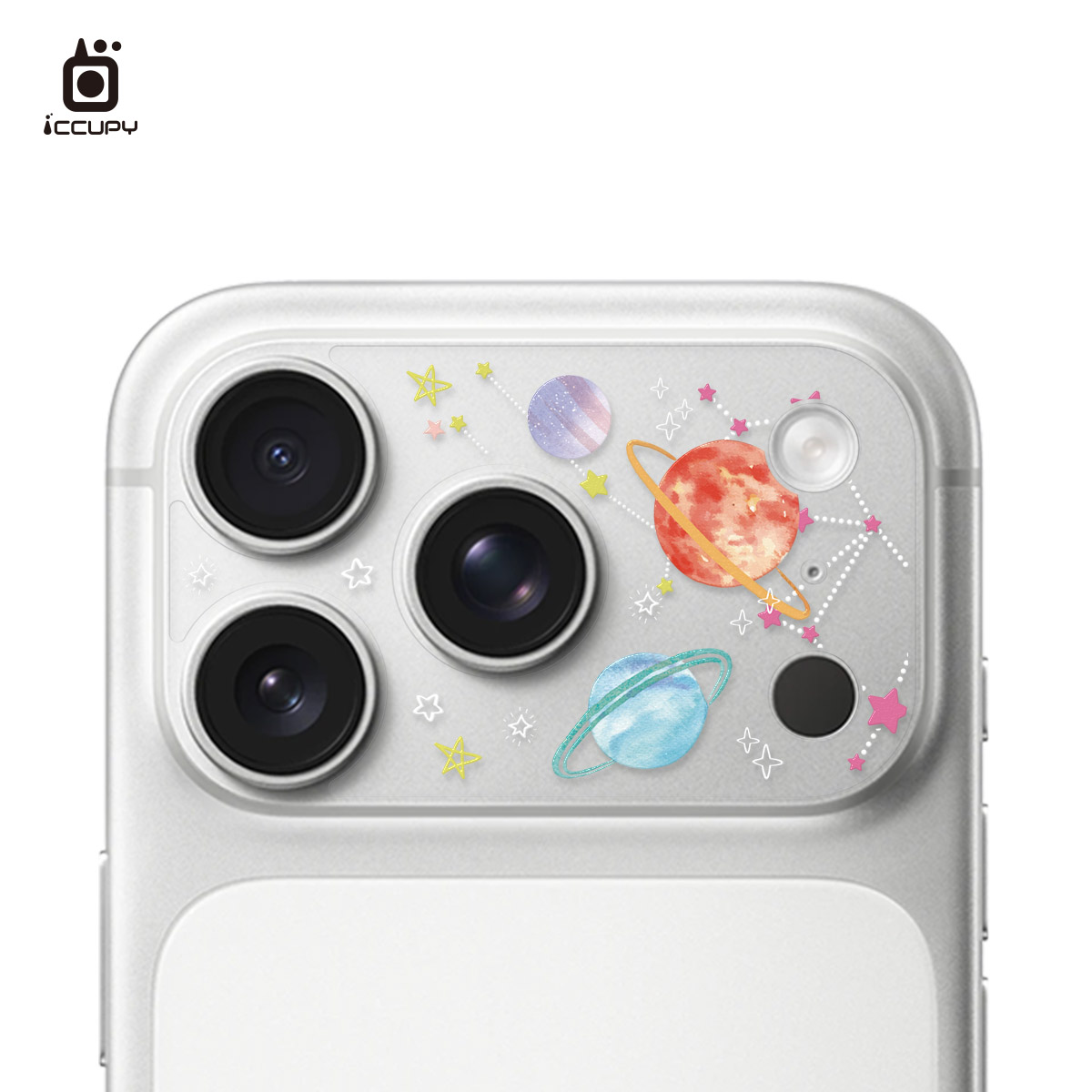 【童話星球】9H霧面彩繪鏡頭底座貼For iPhone 17 Pro