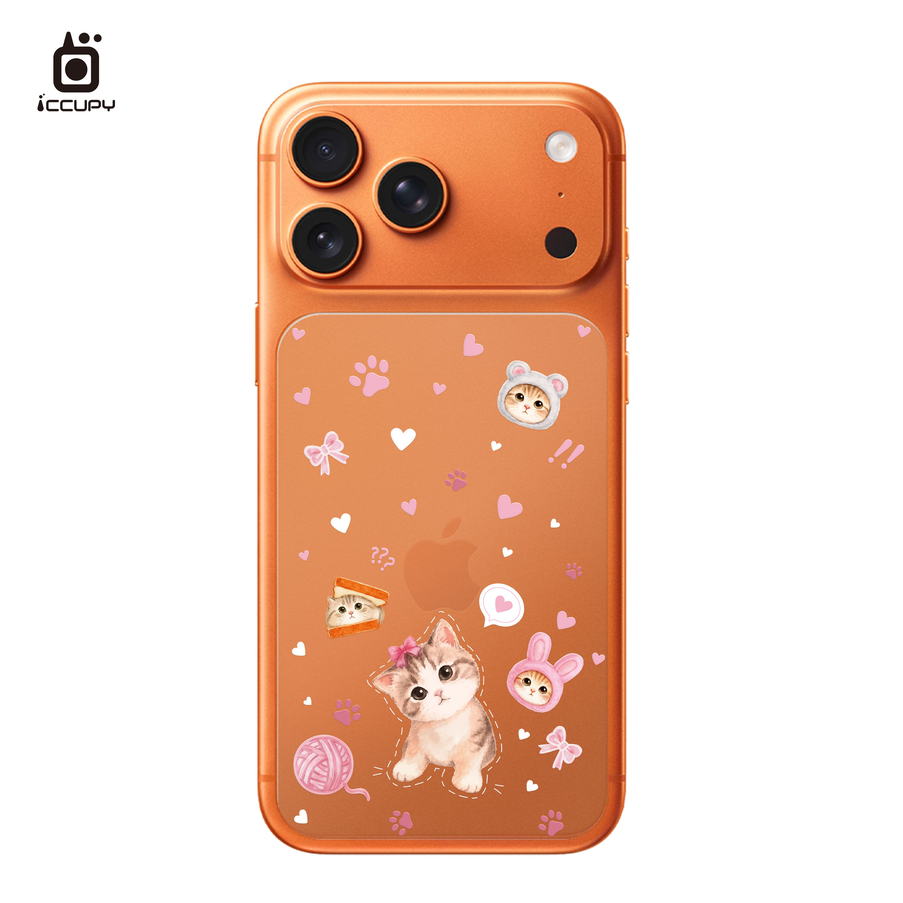 【奶油喵喵】9H霧面彩繪背貼For iPhone 17 Pro Max
