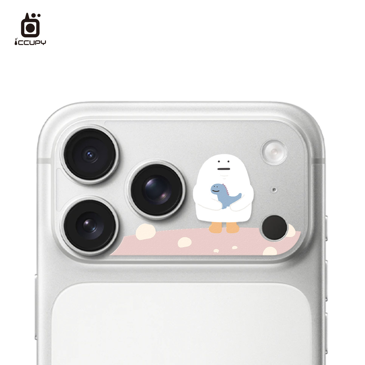 【懶懶怪｜你不是獨自一人】9H霧面彩繪鏡頭底座貼 For iPhone 17 Pro Max | 文創小物