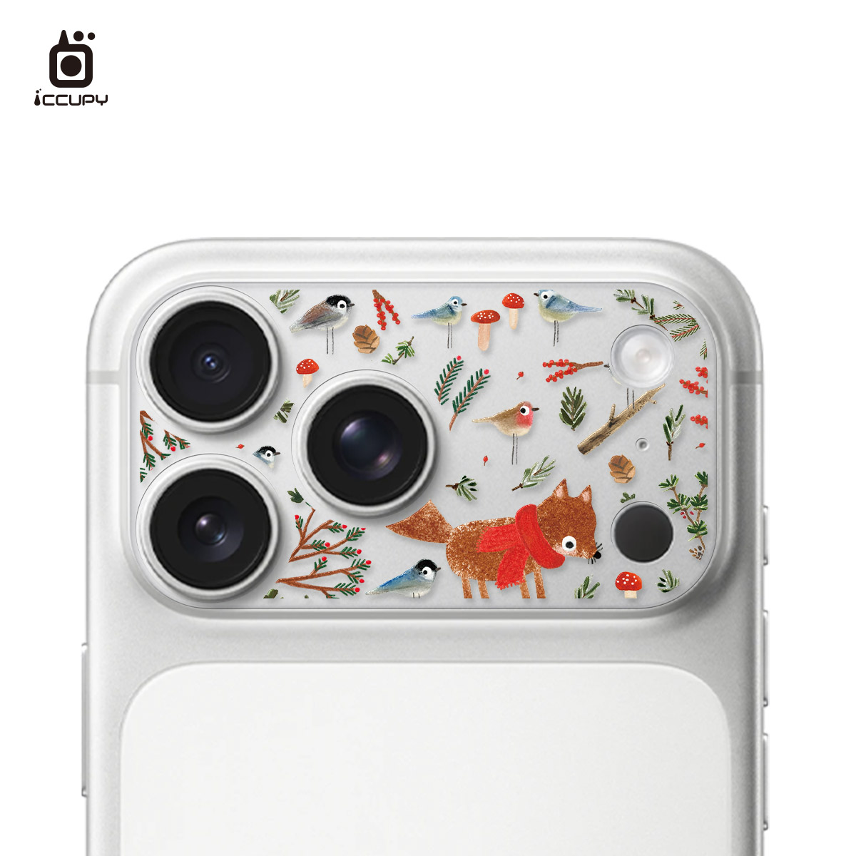 【森森物語｜森林小狐】9H霧面彩繪鏡頭底座貼 For iPhone 17 Pro Max
