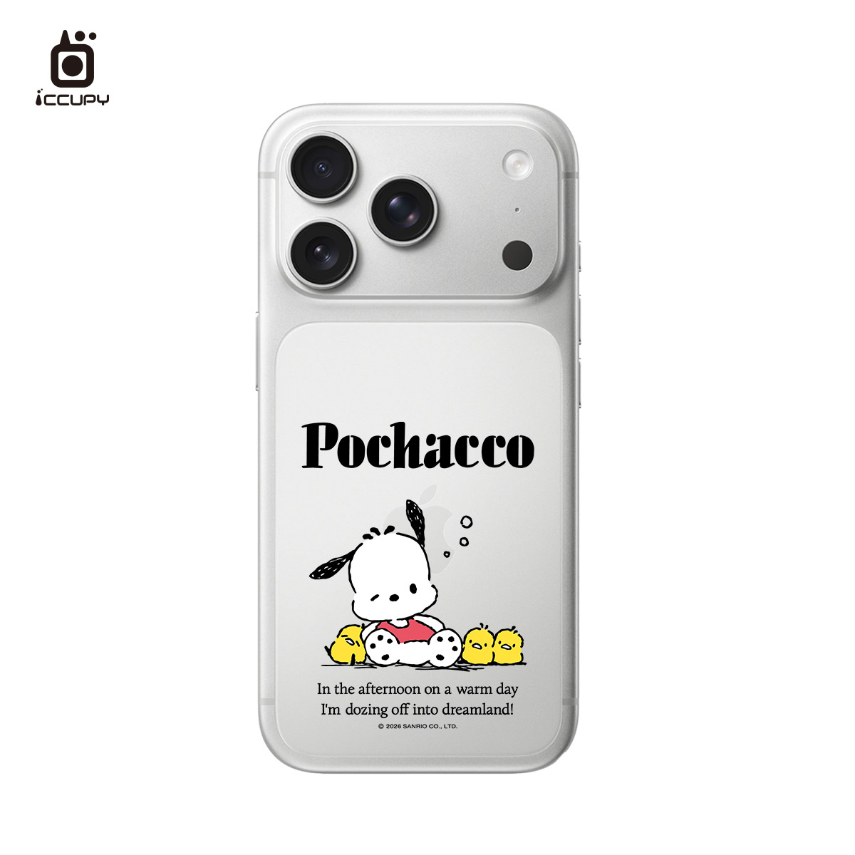 【三麗鷗｜悠閒帕恰】9H霧面彩繪背貼 For iPhone 18 Pro | 文創小物