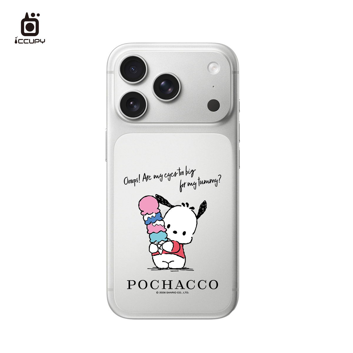 【三麗鷗｜冰淇淋帕恰】9H霧面彩繪背貼 For iPhone 18 Pro | 文創小物