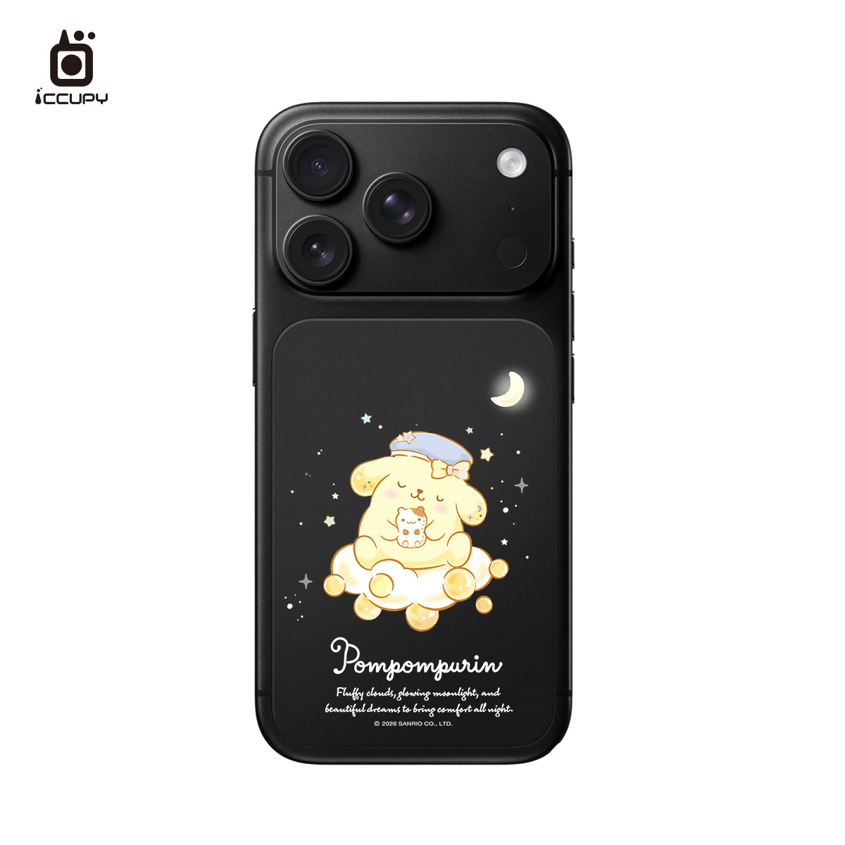 【三麗鷗｜晚安布丁狗】9H霧面彩繪背貼 For iPhone 18 Pro | 文創小物