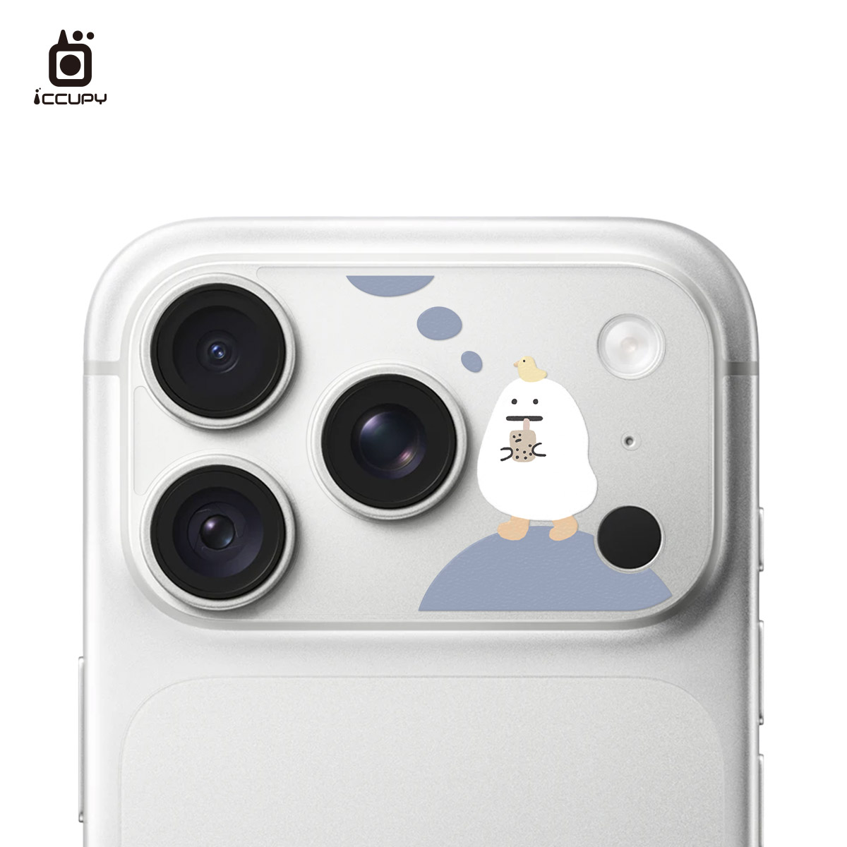 【懶懶怪｜幸福】9H霧面彩繪鏡頭底座貼 For iPhone 18 Pro | 文創小物