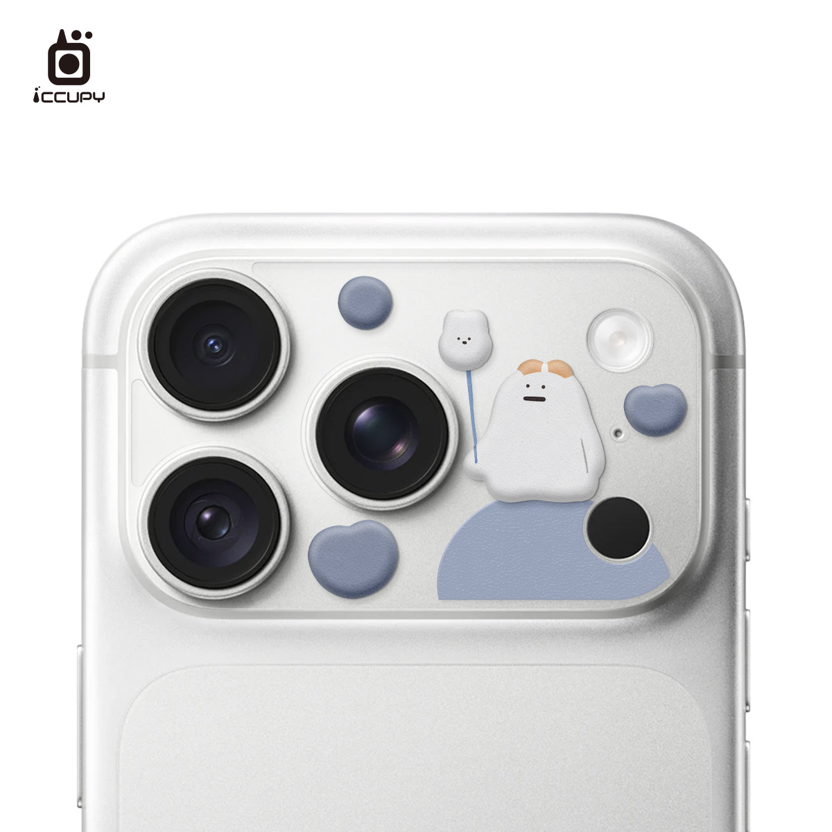 【懶懶怪︱愛自己】9H霧面彩繪鏡頭底座|泡泡貼For iPhone 18 Pro | 文創小物