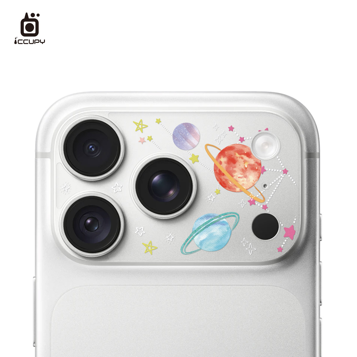 【童話星球】9H霧面彩繪鏡頭底座貼For iPhone 18 Pro｜文創小物