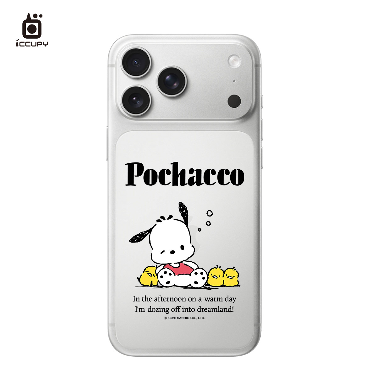 【三麗鷗｜悠閒帕恰】9H霧面彩繪背貼 For iPhone 18 Pro Max | 文創小物