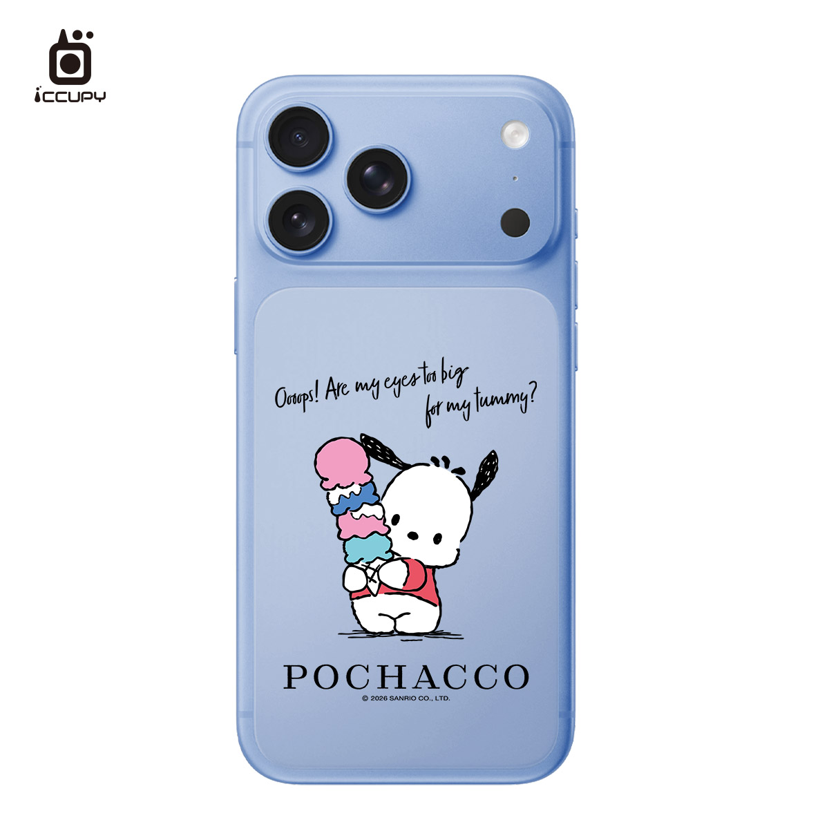 【三麗鷗｜冰淇淋帕恰】9H霧面彩繪背貼 For iPhone 18 Pro Max | 文創小物
