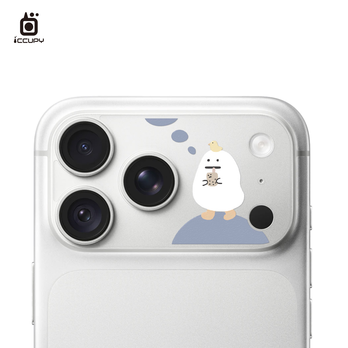 【懶懶怪｜幸福】9H霧面彩繪鏡頭底座貼 For iPhone 18 Pro Max | 文創小物
