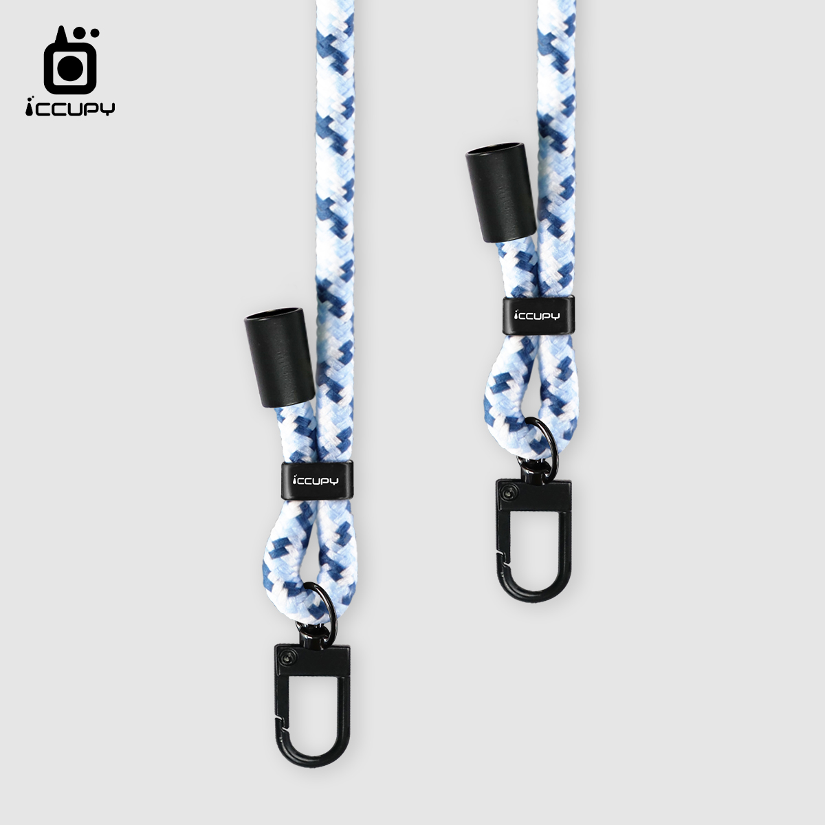 【iQ CASE角粒殼3.0】可調式背帶掛繩-藍迷彩