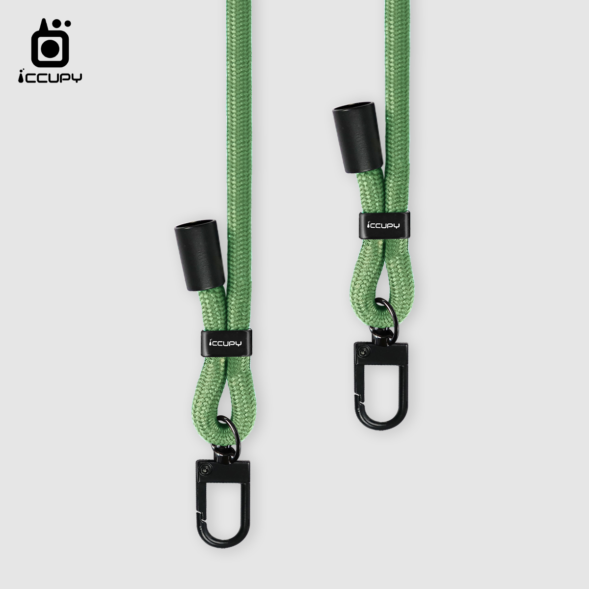 【iQ CASE角粒殼3.0】可調式背帶掛繩-草綠