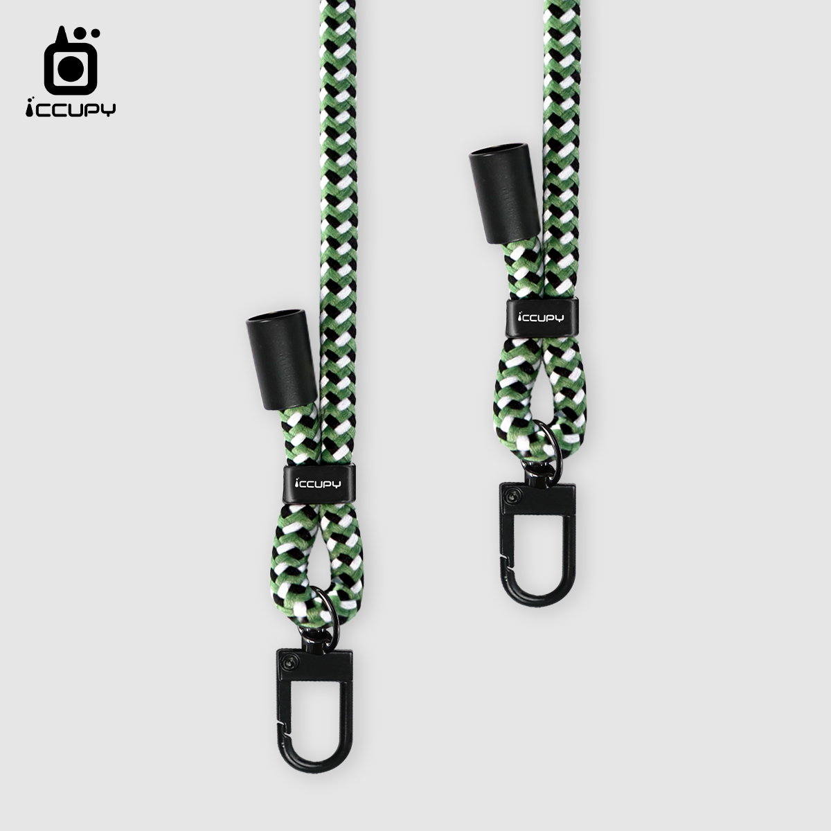 【iQ CASE角粒殼3.0】可調式背帶掛繩-軍工綠