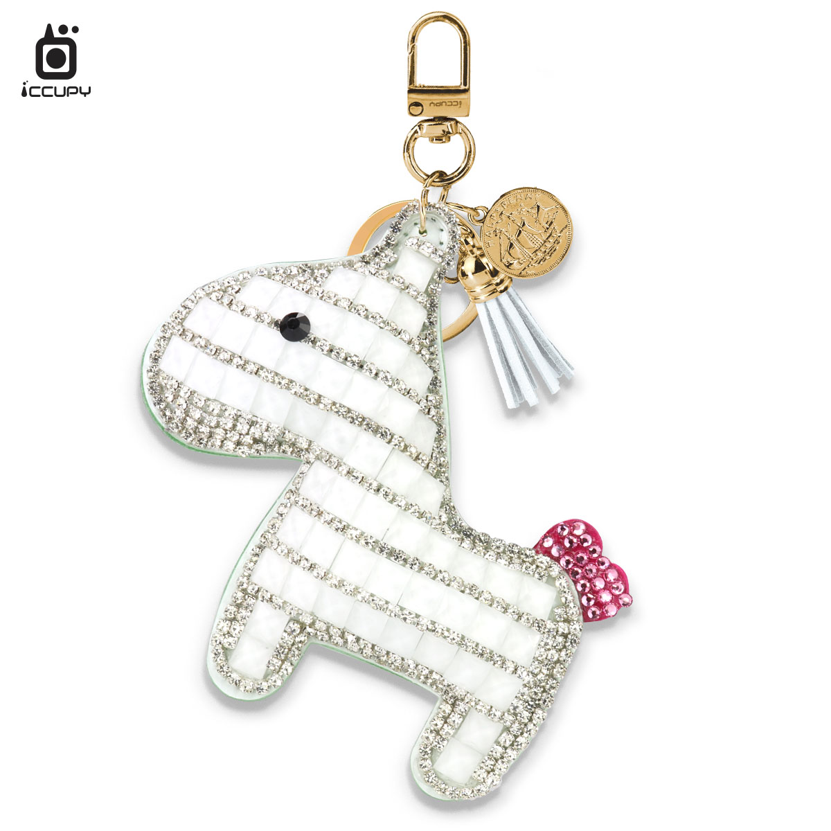 馬上鑽錢 鑲鑽招財吊飾｜晶鑽