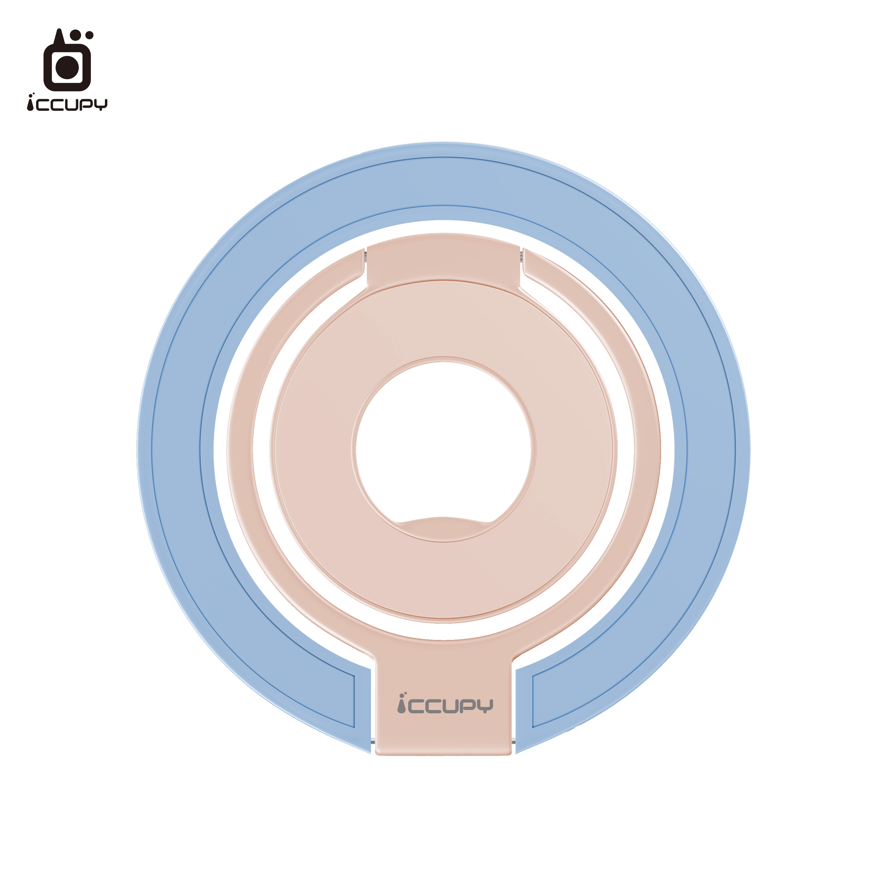 【原色】360度折疊磁吸手機支架｜晴天奶茶-黑占iCCUPY