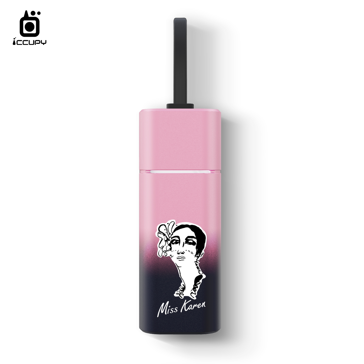 MissKaren × 黑占科技|限量聯名款 ✨雙充頭口袋行動電源🌟甜粉黑