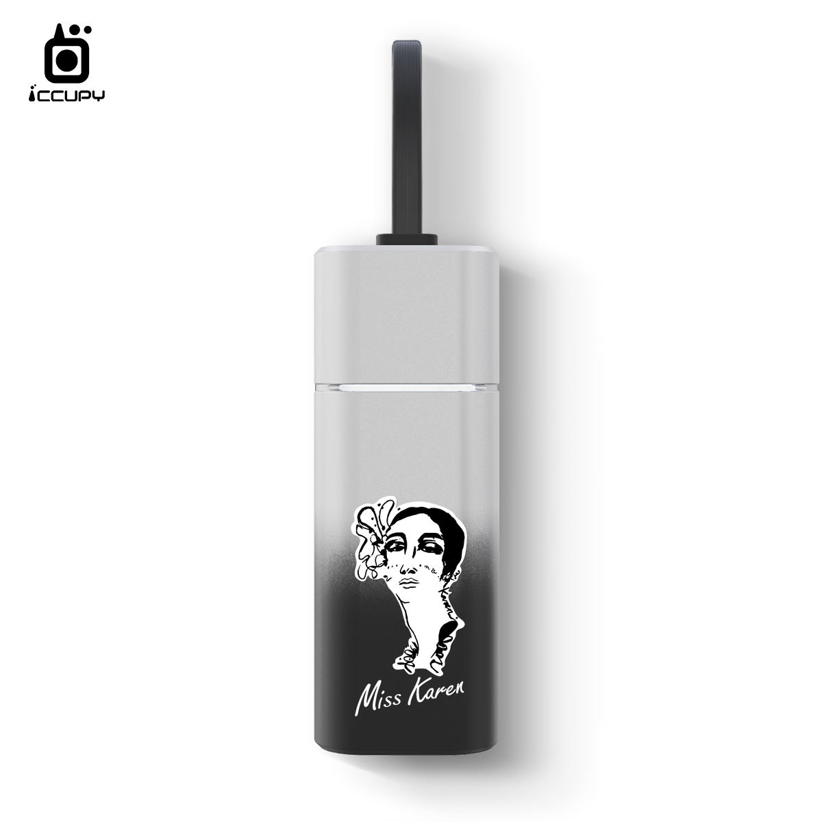 MissKaren × 黑占科技|限量聯名款 ✨雙充頭口袋行動電源🌟煙槍黑