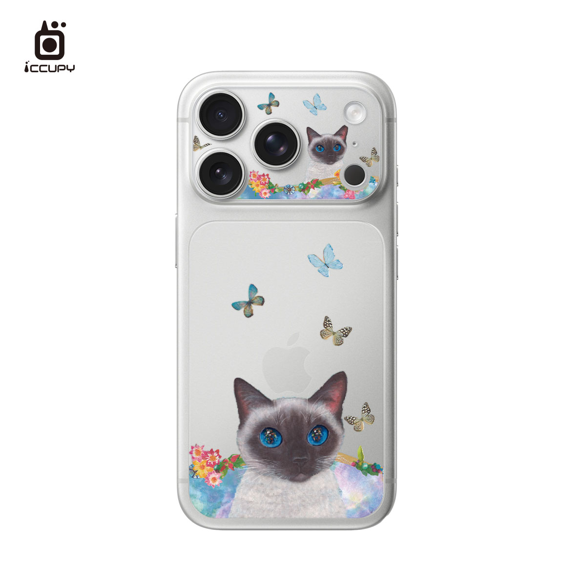 【猫の期待｜小雪美】★套組★ MagSafe彩繪保護貼+彩繪鏡頭底座貼 For iPhone 17 Pro