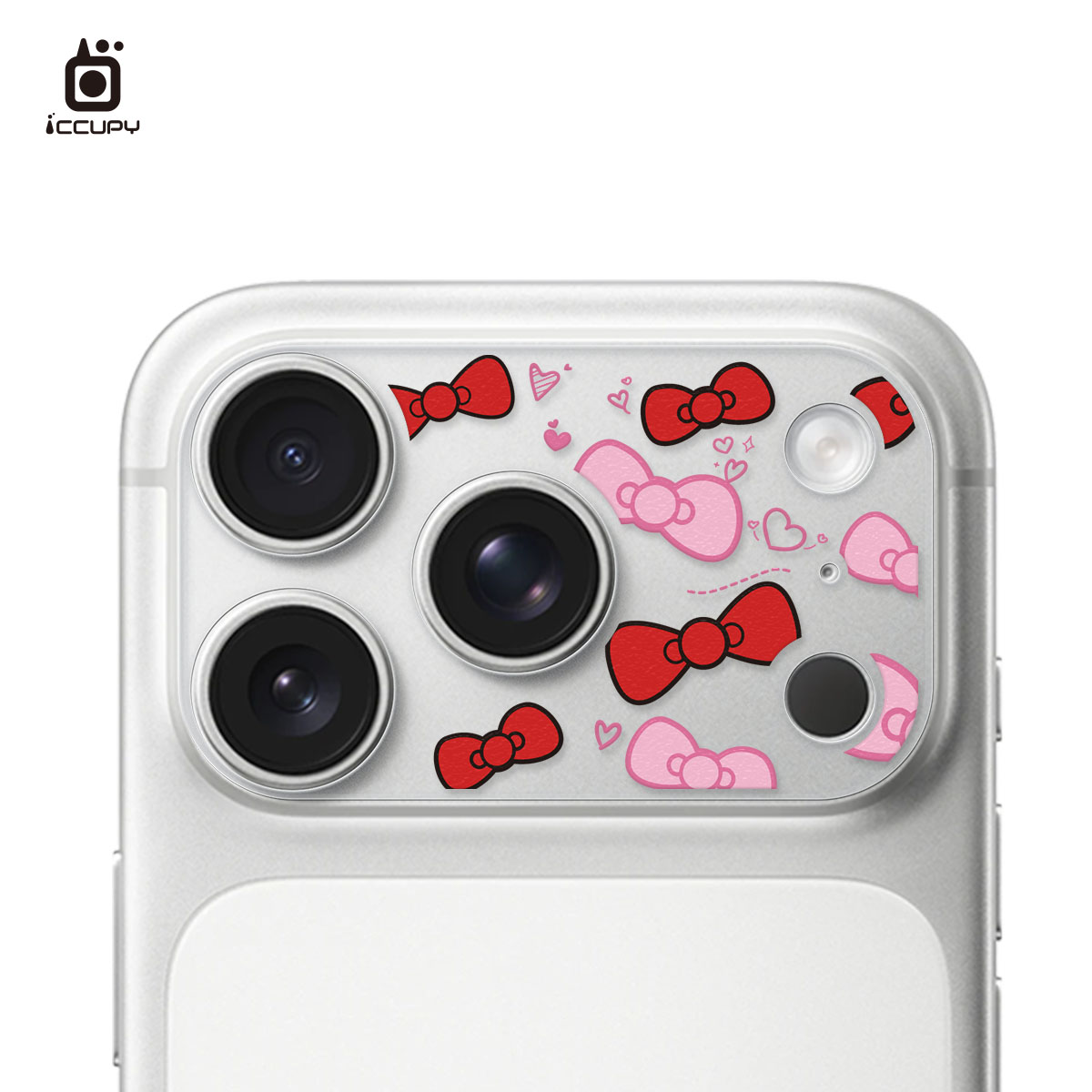 【蝴蝶結B】彩繪鏡頭底座貼-鏡頭鏤空FOR iPhone 17 Pro