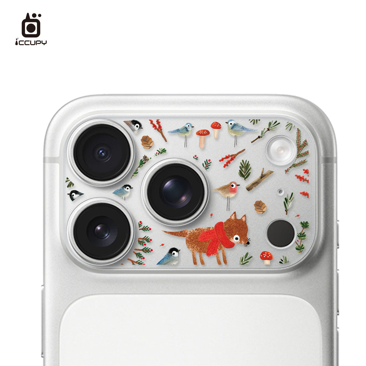 【森森物語|森林小狐】彩繪鏡頭底座貼-鏡頭鏤空 For iPhone 17 Pro