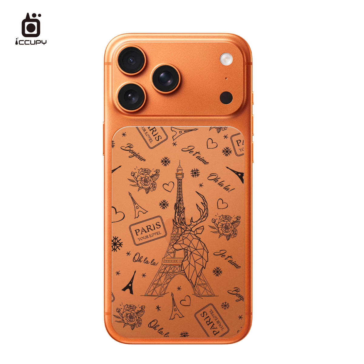 【巴黎鐵塔-黑】MagSafe彩繪保護貼FOR iPhone 17 PRO Max※開放預購,於2025/10/15後陸續出貨※