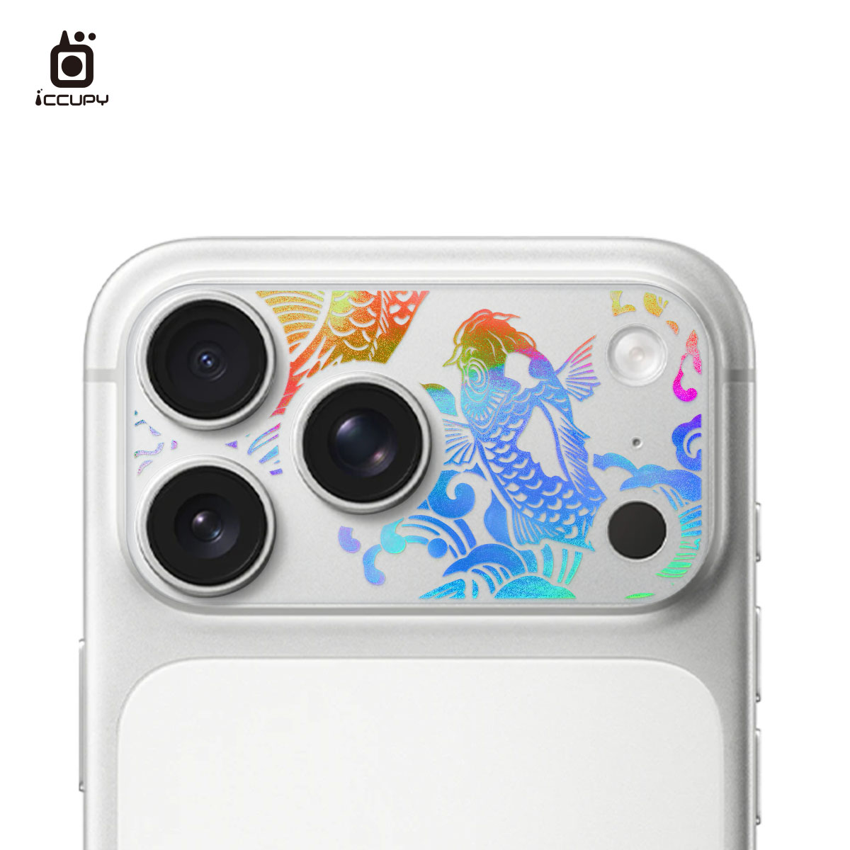 【極光晶雕|錦鯉】極光晶雕-鏡頭底座貼-鏡頭鏤空 For iPhone 17 Pro Max