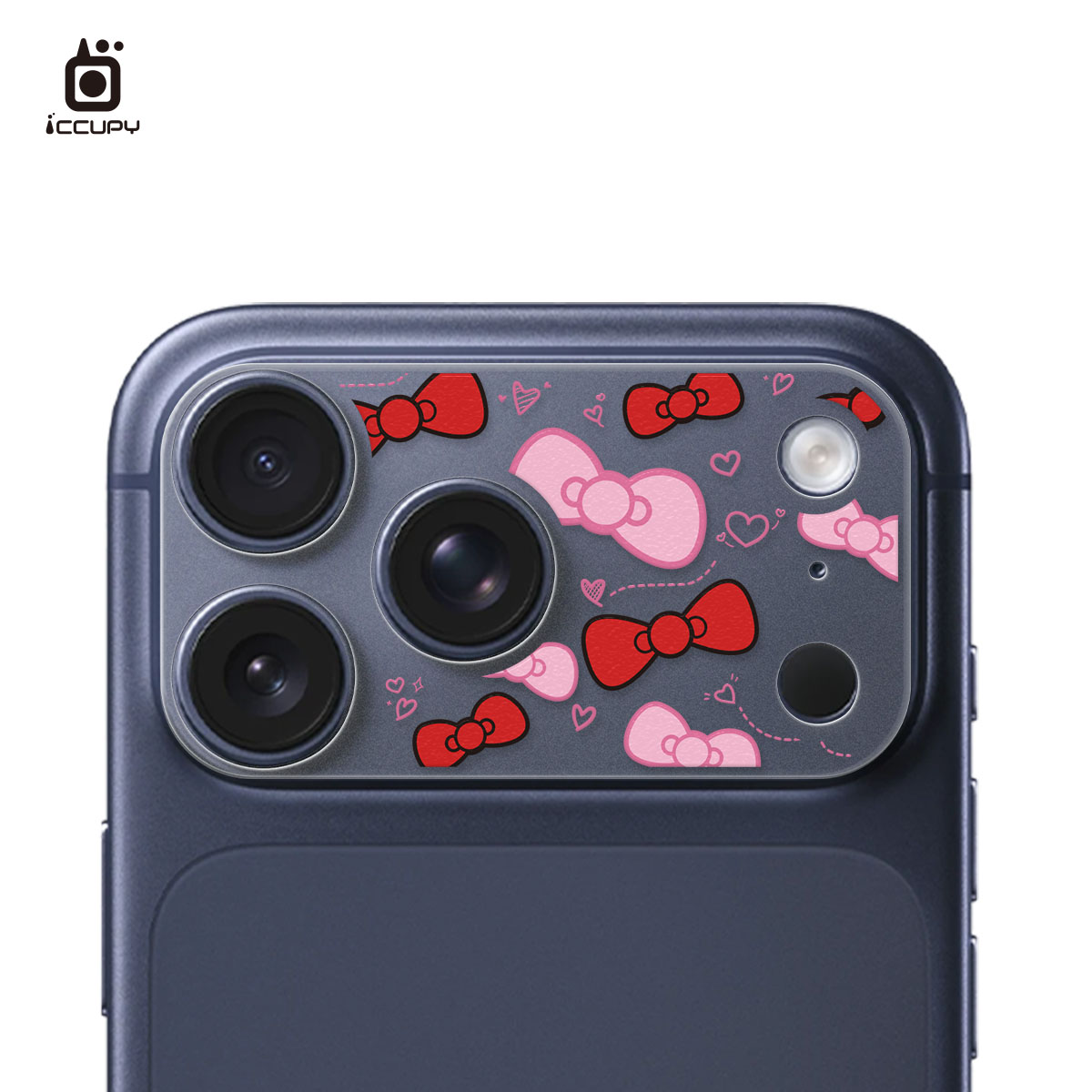 【蝴蝶結B】彩繪鏡頭底座貼-鏡頭鏤空FOR iPhone 17 Pro Max