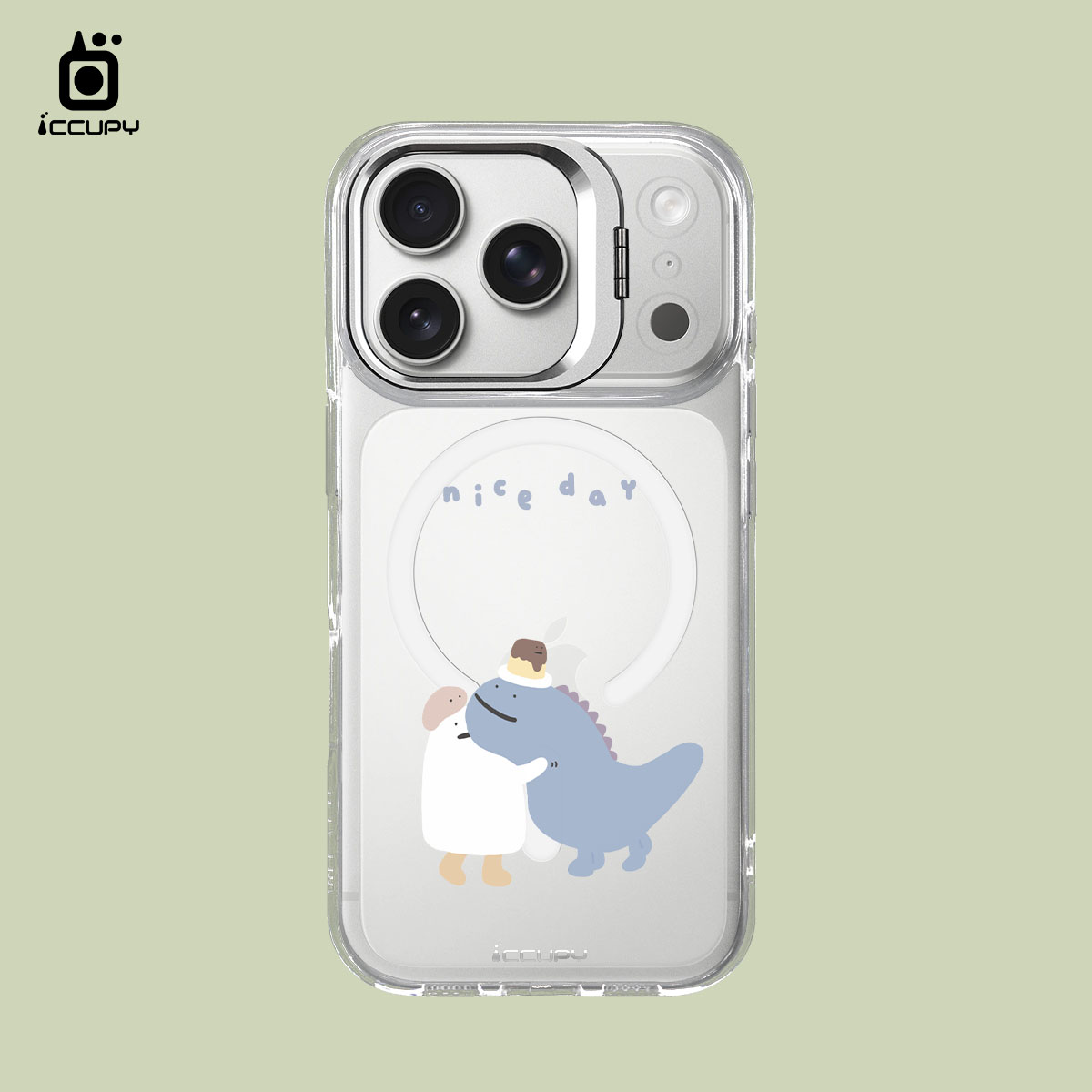 【懶懶怪|NICE DAY】防摔立架手機殼(透明) For iPhone 17 Pro 6.3吋