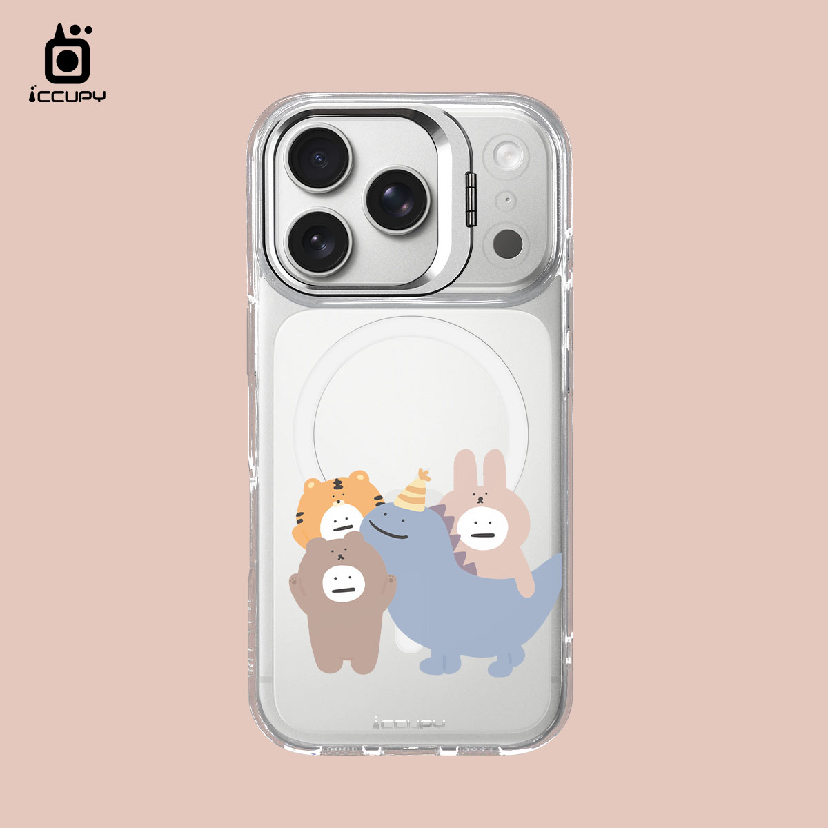 【懶懶怪|動物懶友會】防摔立架手機殼(透明) For iPhone 17 Pro 6.3吋