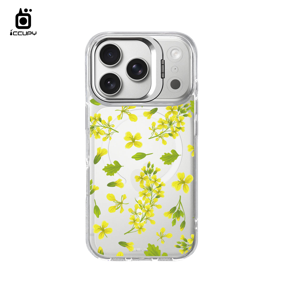 【浪漫花卉|阿勃勒7】防摔立架手機殼(透明) For iPhone 17 Pro 6.3吋