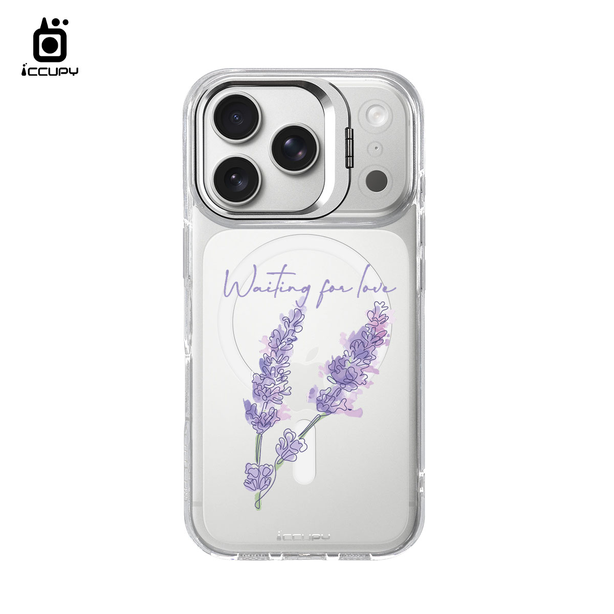 【浪漫花卉|薰衣草3】防摔立架手機殼(透明) For iPhone 17 Pro 6.3吋