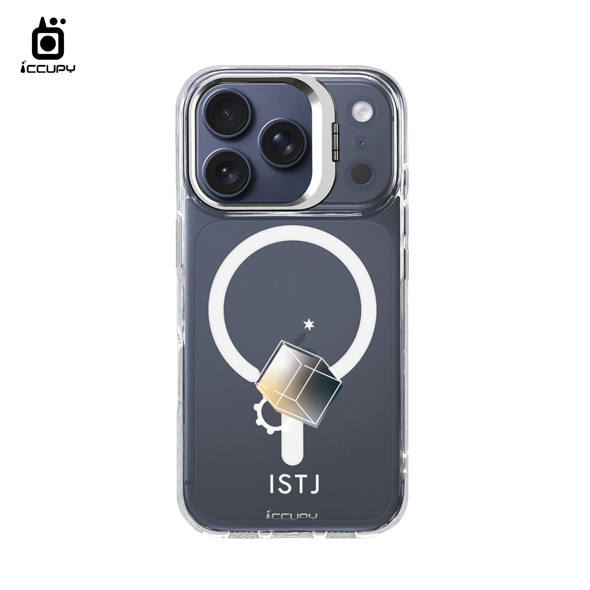 【MBTI｜手繪系列-ISTJ 物流師(金屬)】防摔立架手機殼(透明) For iPhone 17 Pro 6.3吋