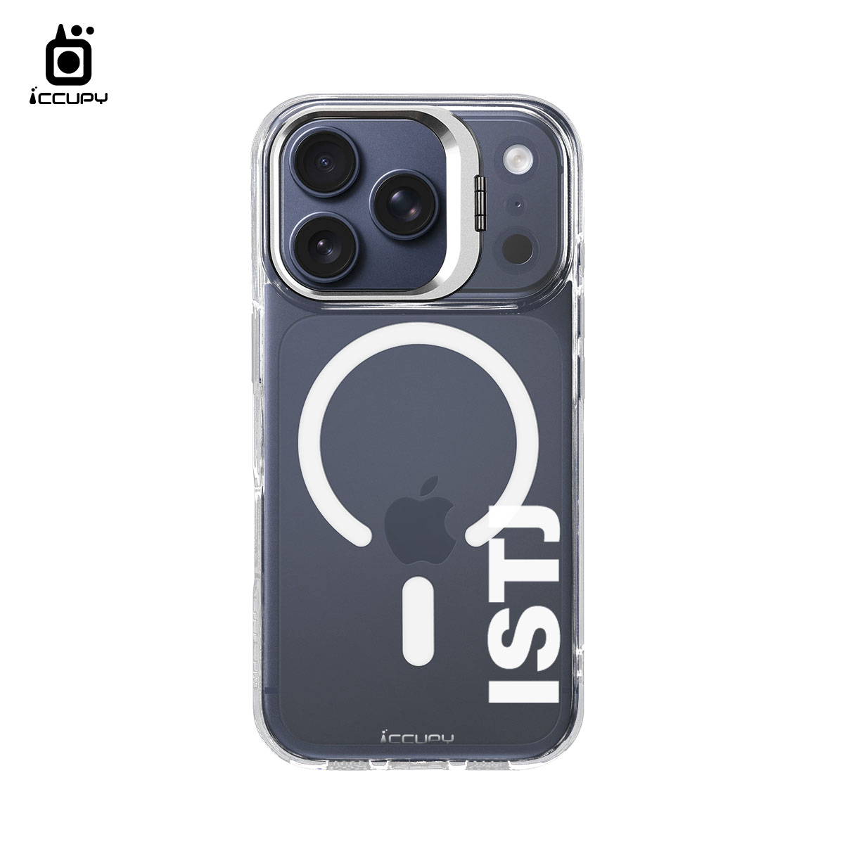 【MBTI｜字母系列-ISTJ 物流師(白色)】防摔立架手機殼(透明) For iPhone 17 Pro 6.3吋