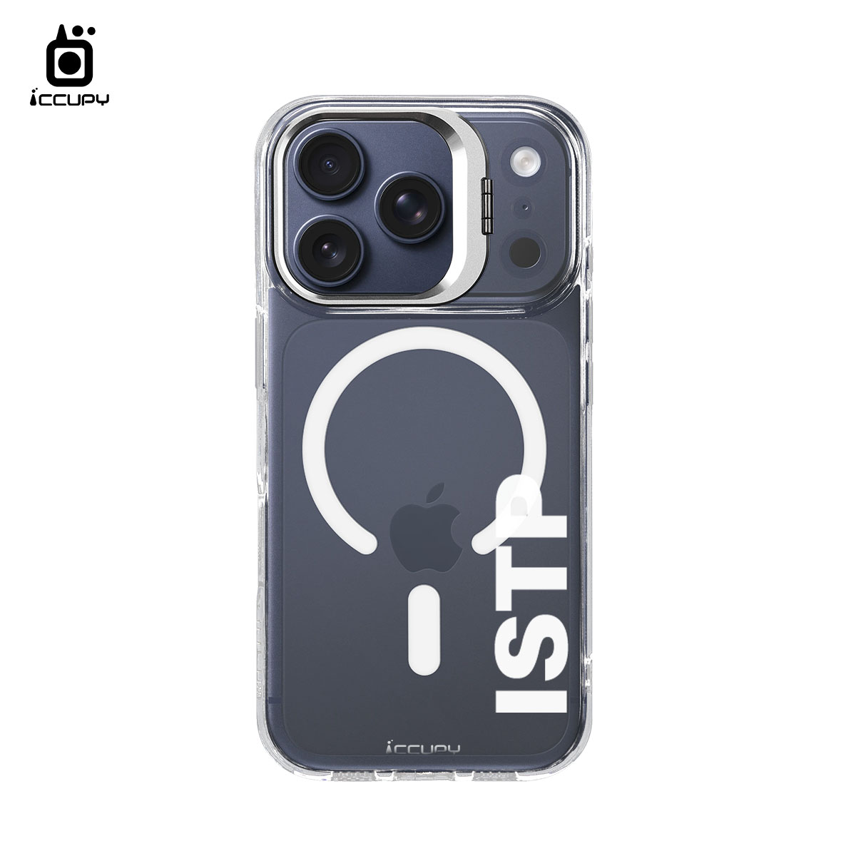 【MBTI｜字母系列-ISTP 鑑賞家(白色)】防摔立架手機殼(透明) For iPhone 17 Pro 6.3吋
