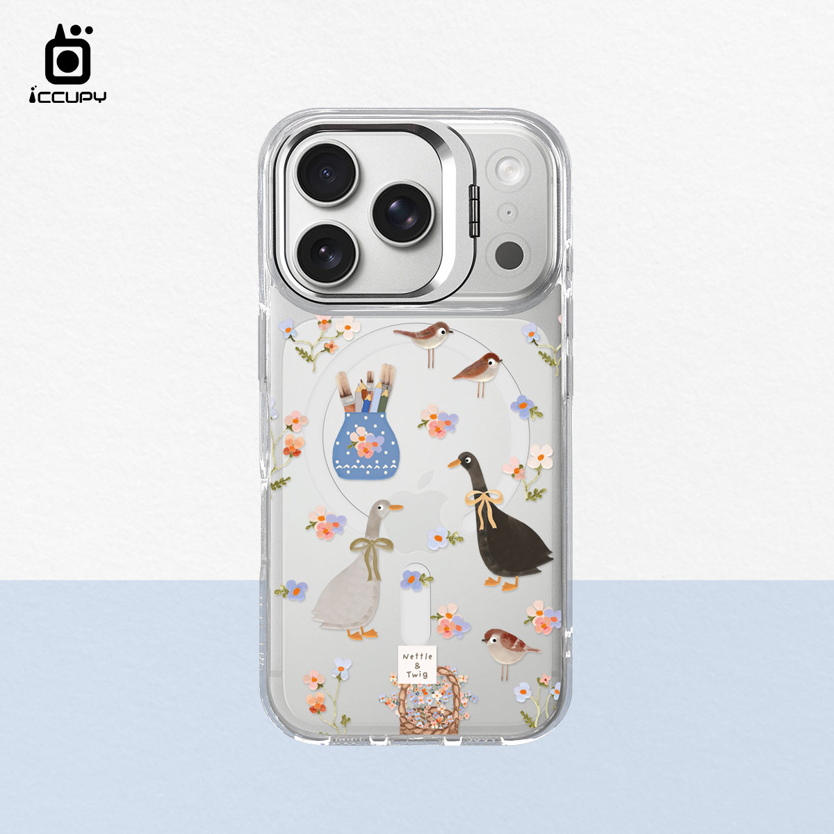 【森森物語|小鵝花園】防摔立架手機殼(透明) For iPhone 17 Pro 6.3吋