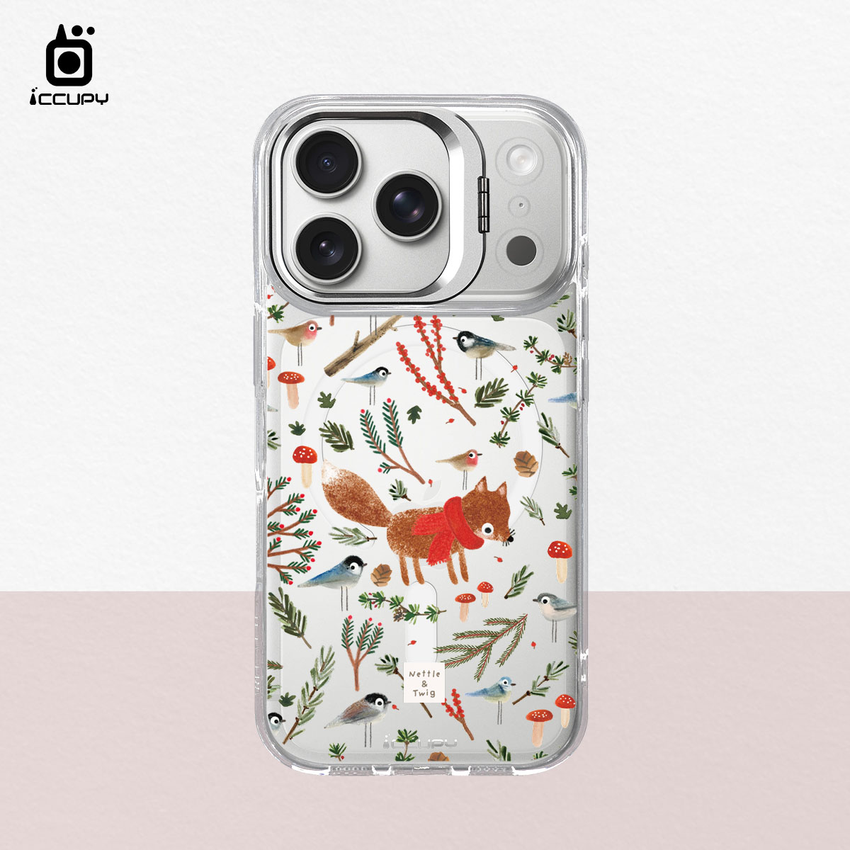 【森森物語｜迷路深林小狐】防摔立架手機殼(透明) For iPhone 17 Pro 6.3吋