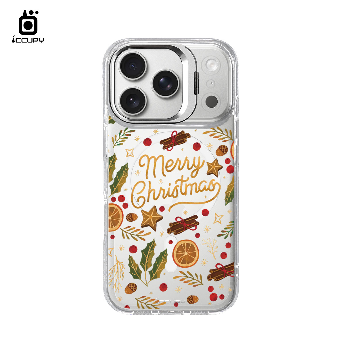 【妝點聖誕】防摔立架手機殼(透明) For iPhone 17 Pro 6.3吋