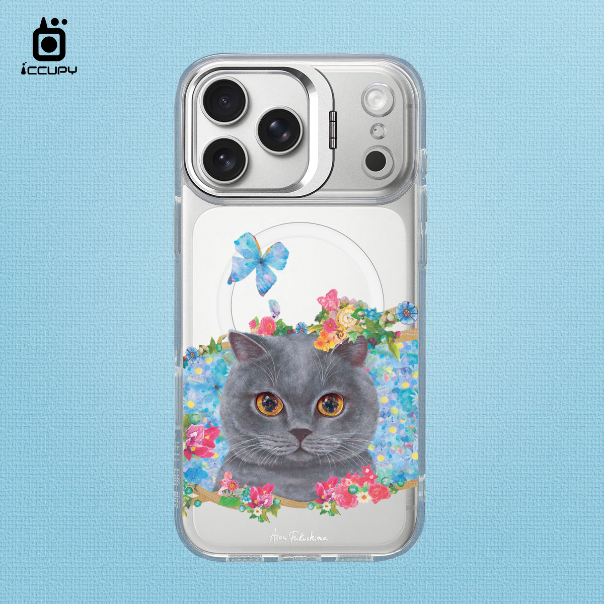 【猫の期待｜布魯透底】防摔立架手機殼(透明) For iPhone 17 Pro Max 6.9吋