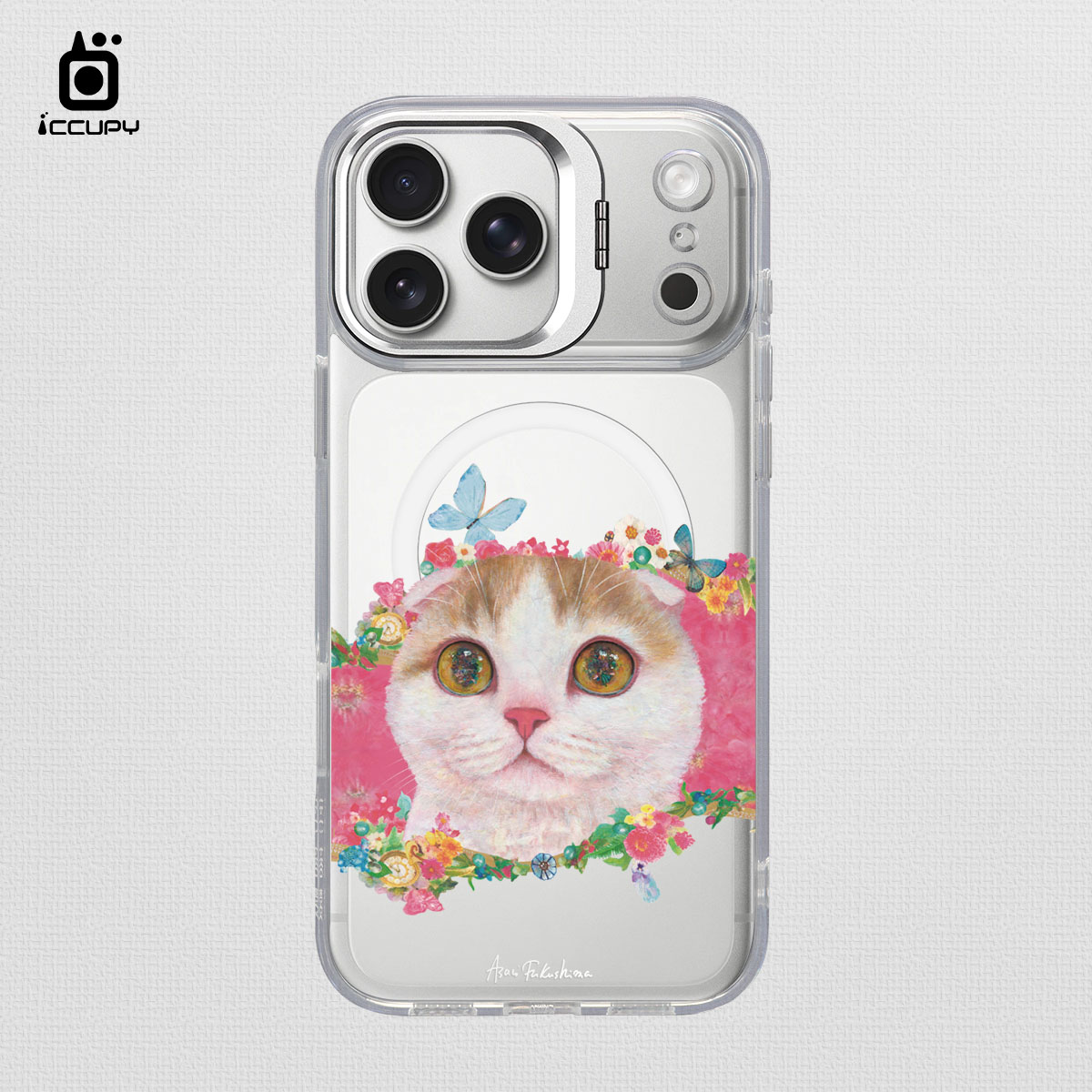 【猫の期待｜羅伊契透底】防摔立架手機殼(透明) For iPhone 17 Pro Max 6.9吋