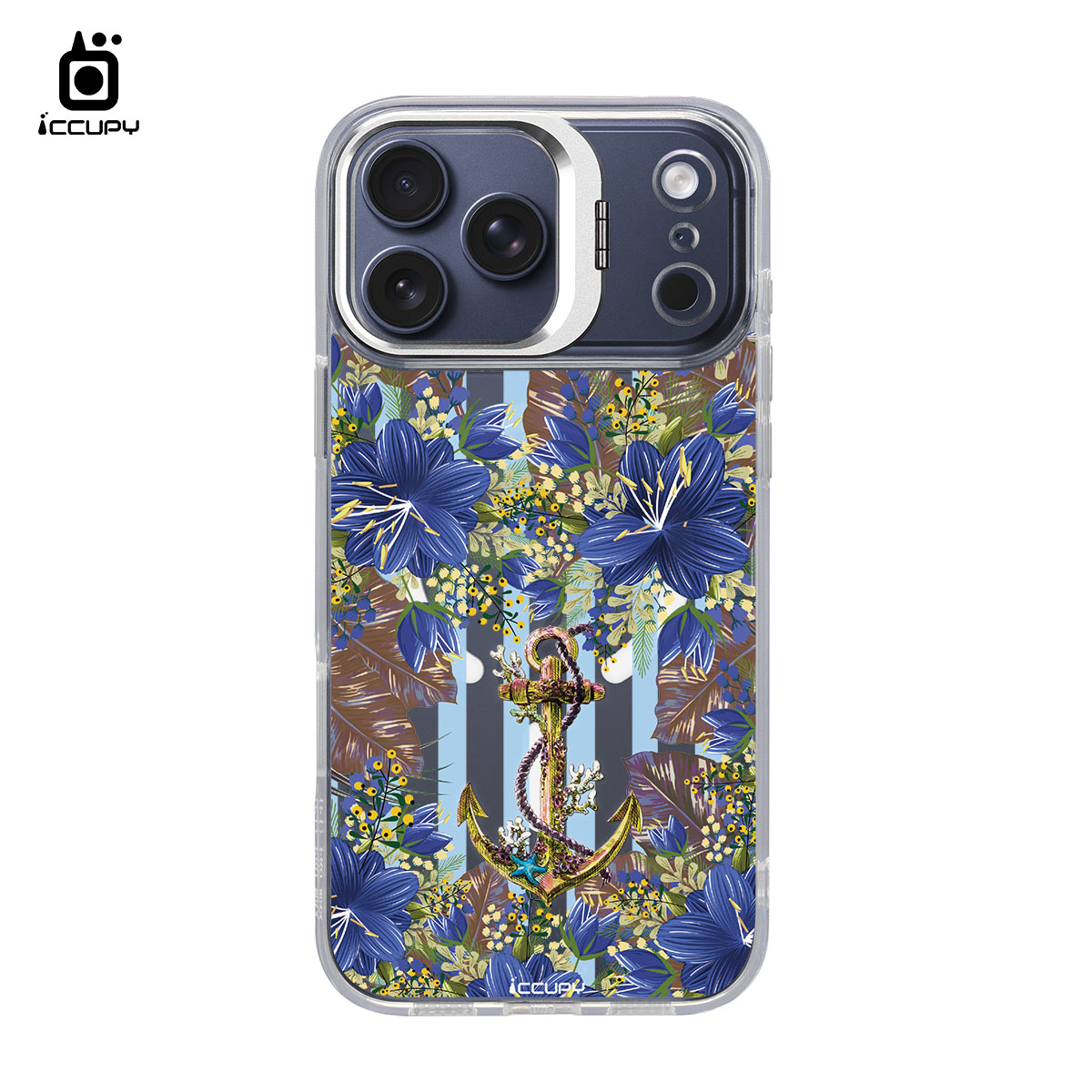 【花開盛夏｜船錨】防摔立架手機殼(透明) For iPhone 17 Pro Max 6.9吋
