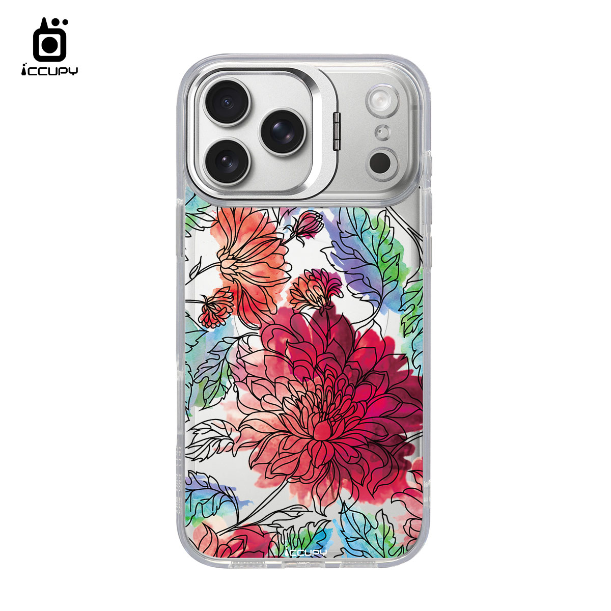 【花開盛夏|繁花】防摔立架手機殼(透明) For iPhone 17 Pro Max 6.9吋